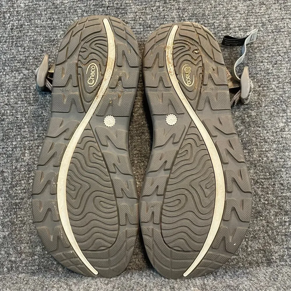 Chaco Zvolv 2 Adjustable Sport Sandals Durable Hiking Water Shoes Womens 9 Gray